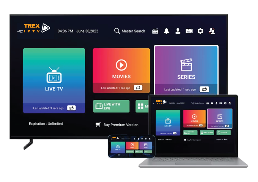 TREX IPTV MET IPTV SMARTERS PRO APP
